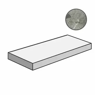 Ступень угловая правая Италон Charme Extra Silver 33x120 - фото 1