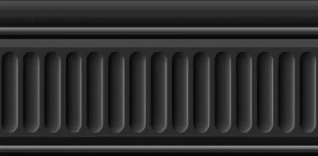 Бордюр Kerama Marazzi 19049\3F Бланше черный структурированный 9,9x20 - фото 1