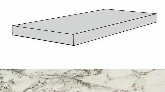 Ступень угловая правая Atlas Concorde Allure Capraia 33x120 лаппатированная - фото 1