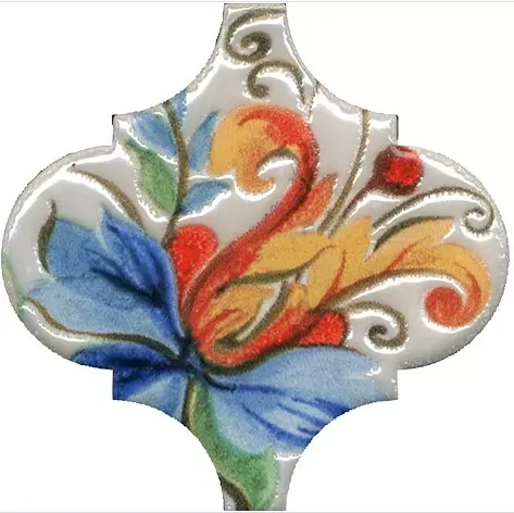 Декор Kerama Marazzi VT\A580\65000 Арабески Тоскана 4 глянцевый 6.5x6.5 - фото 1