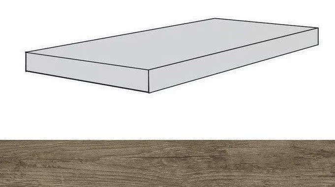 Ступень угловая правая Atlas Concorde Iconic Moka 33x160 - фото 1