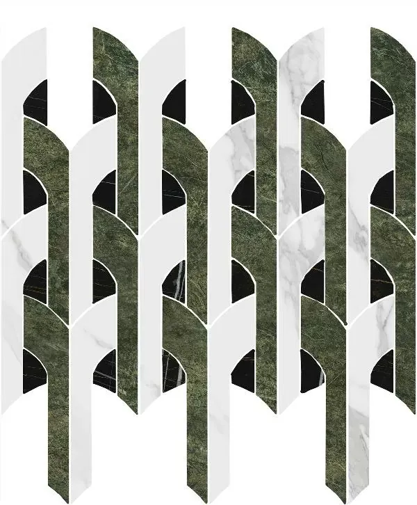 Мозаика Kerama Marazzi ID148 Риальто Нобиле 2 наборный лаппатированный 30х34.5 - фото 1