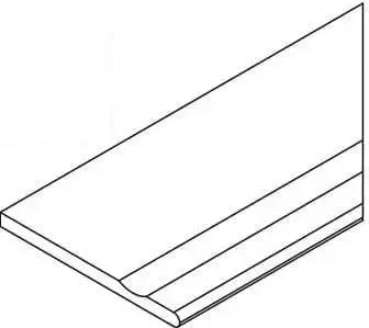 Бортик Италон Фоссил Блэк с выемкой закругленный правый 620090001421 серый 30x120 - фото 1