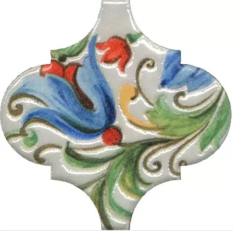 Декор Kerama Marazzi VT\A579\65000 Арабески Тоскана 3 глянцевый 6.5x6.5 - фото 1