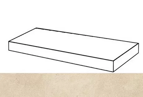 Ступень угловая правая Италон Room Stone Beige 33x60 - фото 1