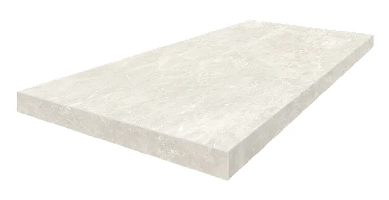 Ступень ColiseumGres Да Винчи Уайт угловая левая 620070002306 белый 33x60 - фото 1