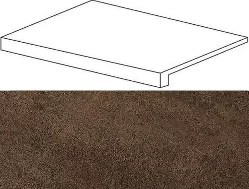 Ступень фронтальная Atlas Concorde Wise Moka 33x60 матовая - фото 1