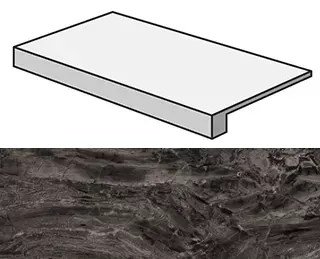 Ступень Atlas Concorde Italy Marvel Absolute Brown Scalino Lapp. AFCG 33x60 - фото 1