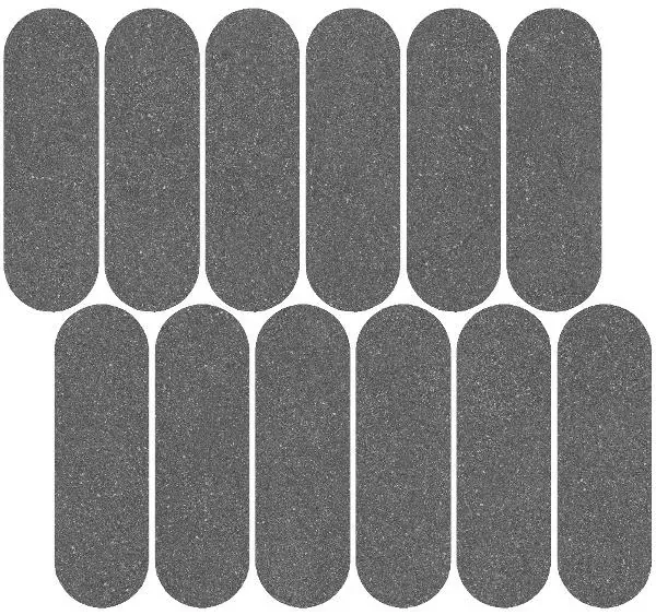 Декор Kerama Marazzi ID147 Джиминьяно наборный антрацит матовый 30х32 - фото 3