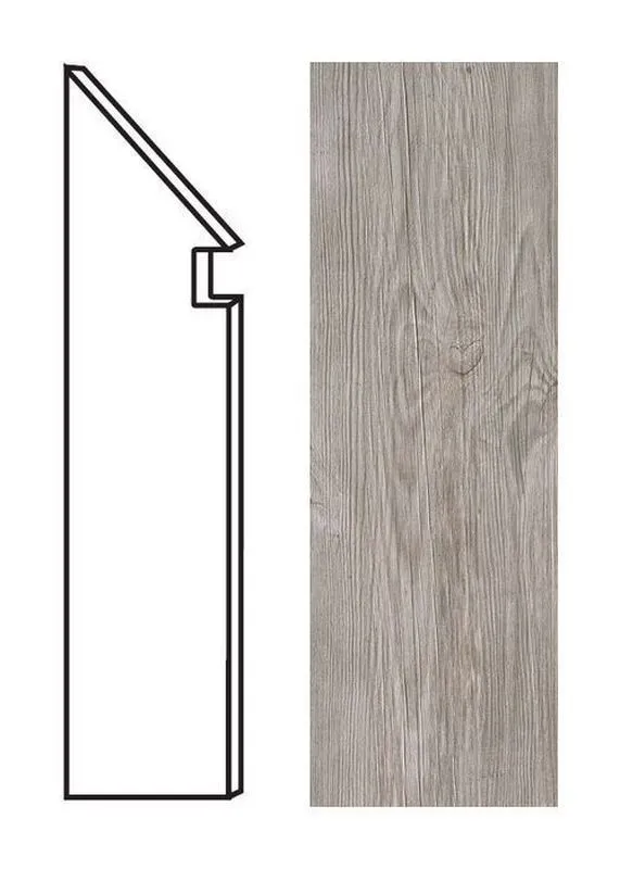 Ступень левая Atlas Concorde Italy Axi Silver Fir Battiscopa Sag. Sx ANML 7.2x30 - фото 1