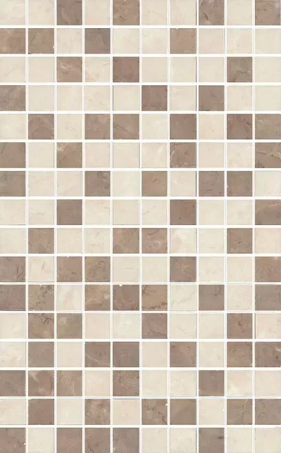 Декор Kerama Marazzi MM6267B Мармион беж мозаичный 25x40 - фото 1