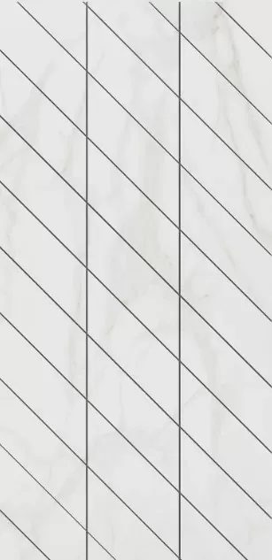 Фальшмозаика Estima SM02 Ametis Supreme Gold Corner Left 29.8x59.8 белый непол. - фото 1