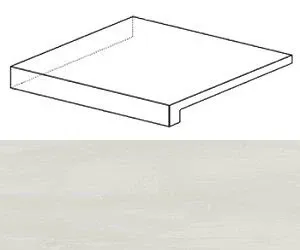 Ступень угловая левая Atlas Concorde Italy Marvel Bianco Dolomite Scalino Ang. Sx ATD8 33x33 - фото 1