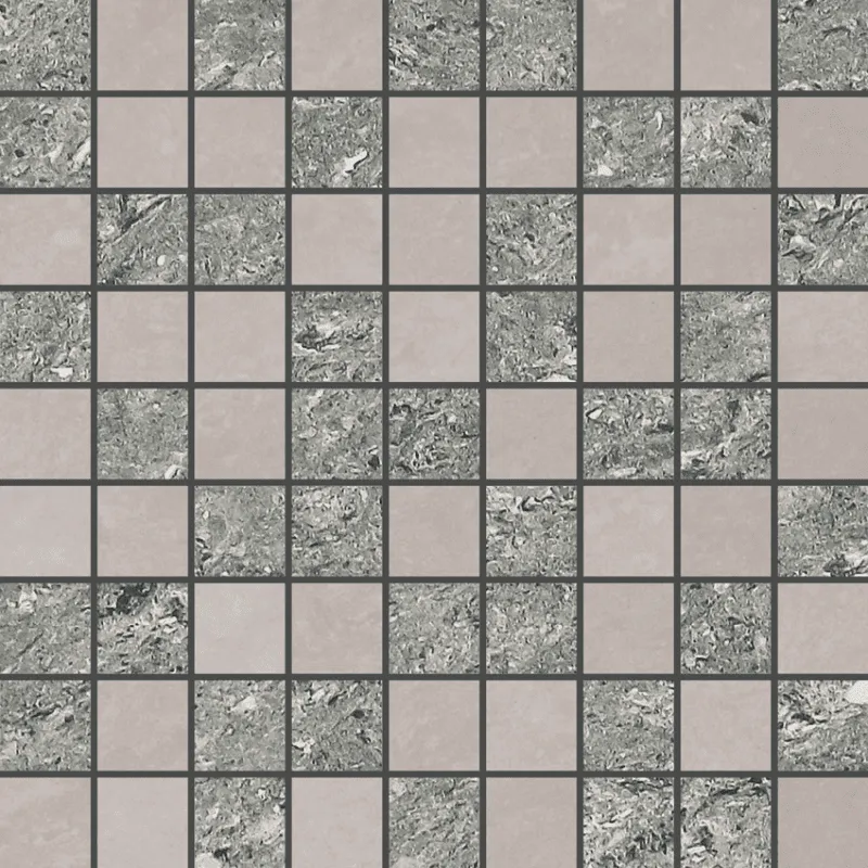 Мозаика Grasaro Crystal Mix Light Grey-Grey 30x30 G-600(610)/PR/m01/300x300x10 - фото 1