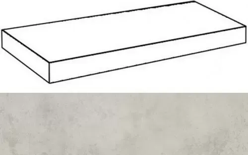 Ступень угловая левая Италон Millennium Silver 33x60 - фото 1