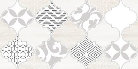 Декор Ласселсбергер Мореска 2 бежевый 20x40 - фото 1