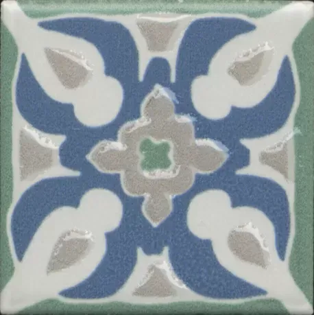 Вставка Kerama Marazzi Анвер 7 зеленый 4.85x4.85 OS\B177\21052 - фото 1