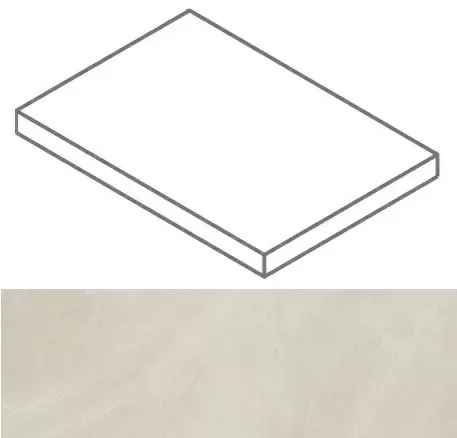 Ступень угловая правая Италон Континуум Пьюр 33x60 - фото 1