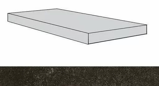 Ступень угловая левая Atlas Concorde Drift Dark 33x80 - фото 1