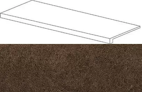 Ступень фронтальная Atlas Concorde Wise Moka 33x120 лаппатированная - фото 1