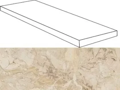 Ступень угловая левая Atlas Concorde Privilege Avorio 33x120 - фото 1