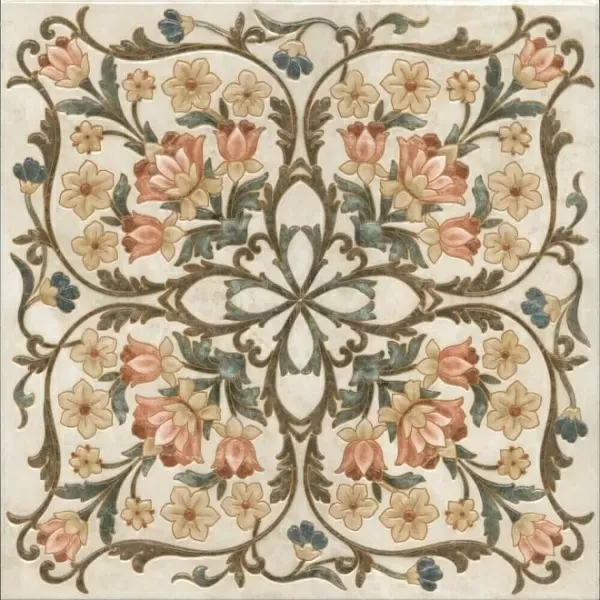 Декор Kerama Marazzi VT\A18\SG1544L Лирия ковёр центр лаппатированный 40,2x40,2 - фото 1