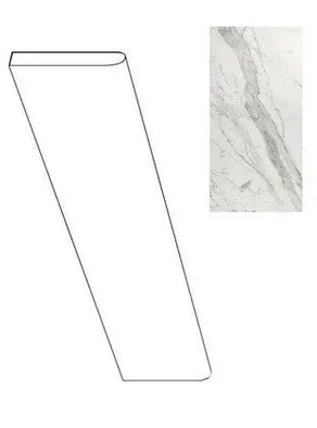 Плинтус Atlas Concorde Italy Marvel Statuario Select Battiscopa matt ADV3 7.2x60 - фото 1