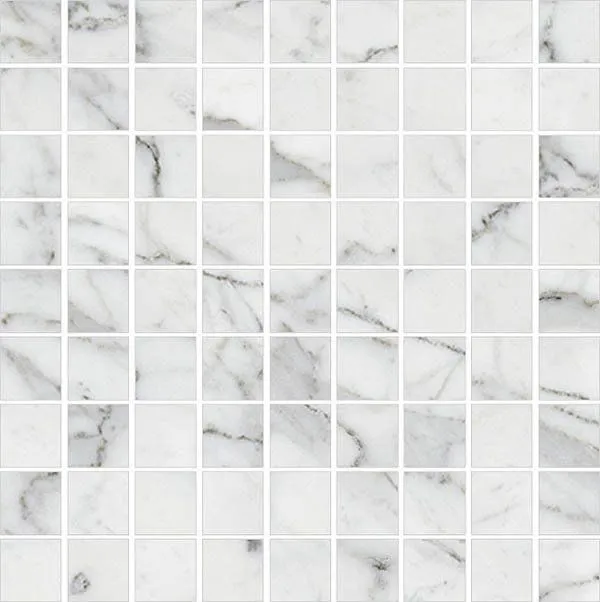 Мозаика Kerranova Marble Trend Carrara 30x30 K-1000/LR/m01/300x300x10 - фото 1