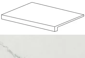 Ступень Atlas Concorde Italy Marvel Calacatta Scalino ASMN 33x60 - фото 1