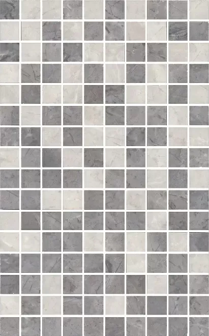 Декор Kerama Marazzi MM6268C Мармион серый мозаичный 25x40 - фото 1