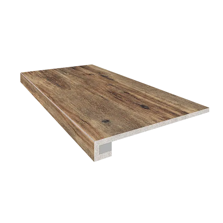Комплект Estima BG01 Brigantina Oak (Ступень 33x120 непол. прямоугол. бортик без насечек + Подступенок 14,5x120) - фото 1