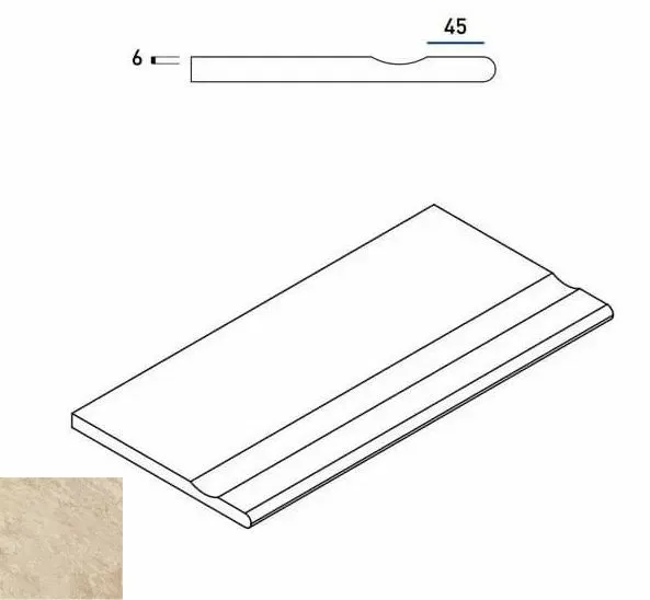Бортик с выемкой закругленный Италон Climb Х2 Rope 30x60 - фото 1