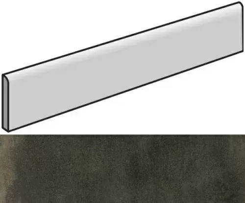 Плинтус Италон Континуум Брасс Дарк 7.2x80 шлифованный - фото 1