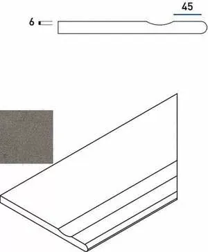 Бортик Италон Discover X2 Fume Bordo Svasato Round Dx правый 30x60 - фото 1