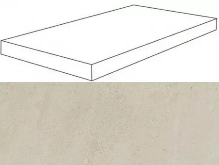 Ступень угловая правая Atlas Concorde Wise Ice Mist 33x120 матовая - фото 1