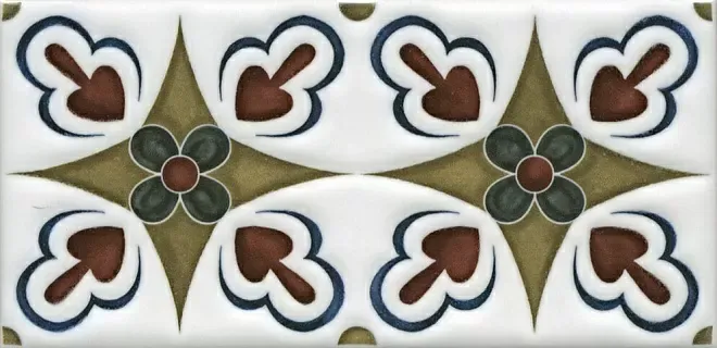 Декор Kerama Marazzi STG\B620\16000 Клемансо орнамент 7,4x15 - фото 1