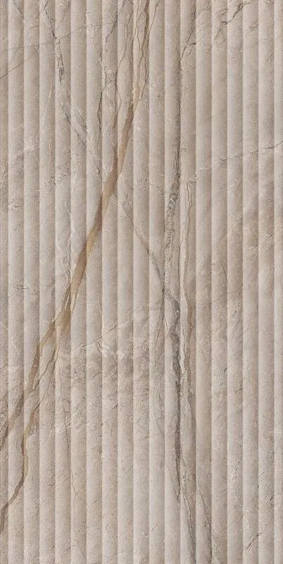 Керамическая плитка Kerama Marazzi KM6012B0240R Ифран бежевый светлый глянцевый структура обрезной 60x119.5 - фото 1