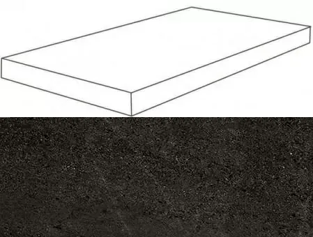 Ступень угловая правая Atlas Concorde Wise Dark 33x120 лаппатированная - фото 1