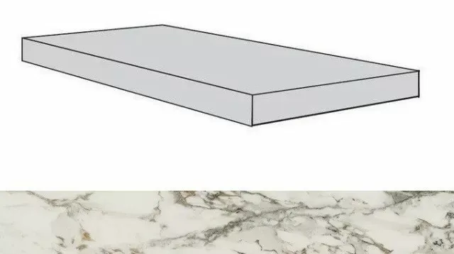 Ступень угловая правая Atlas Concorde Allure Capraia 33x120 матовая - фото 1