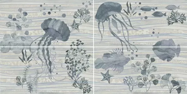 Декор Kerama Marazzi HGD\A374\4x\11144R Панно Маритимос 60x120 - фото 1