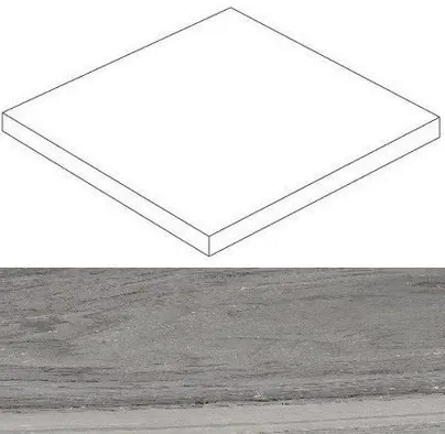 Ступень угловая правая Atlas Concorde Italy Marvel Morning S. Scalino Ang. Dx Lapp. APAH 37.5x37.5 - фото 1