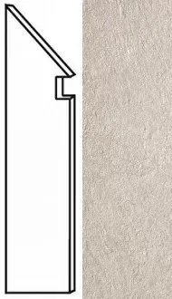 Ступень левая Atlas Concorde Italy Brave Gypsum Battiscopa Sag. Sx A1JF 7.2x30 - фото 1