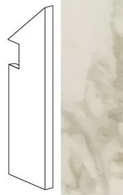 Ступень правая Atlas Concorde Italy Marvel Royal Calacatta Battiscopa Sag.Dx AFBX 7.2x30 - фото 1