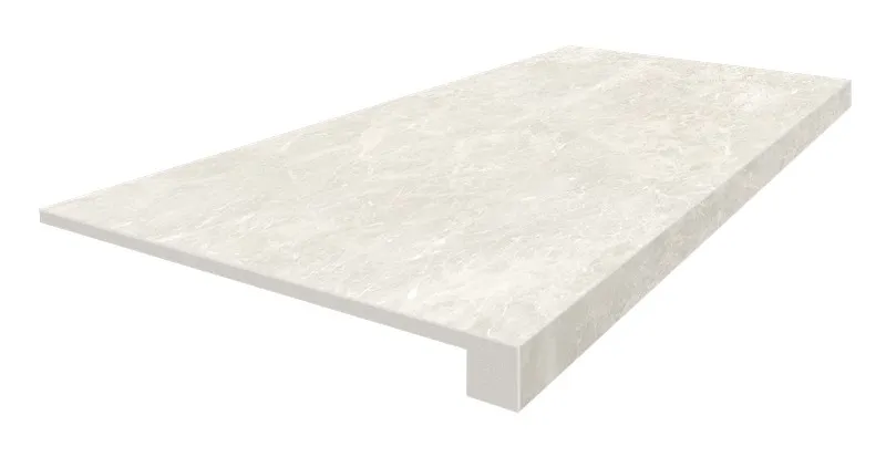 Ступень ColiseumGres Да Винчи Уайт фронтальная 620070002300 белый 33x60 - фото 1