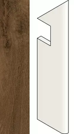 Ступень правая Atlas Concorde Italy Heartwood Moka Battiscopa Sag.Dx AMAY 7.2x30 - фото 1