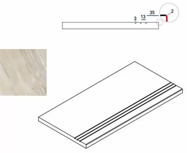 Бортик Италон Magnetique Х2 White 30x60 - фото 1