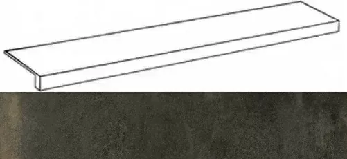 Ступень фронтальная Италон Континуум Брасс Дарк 33x160 - фото 1