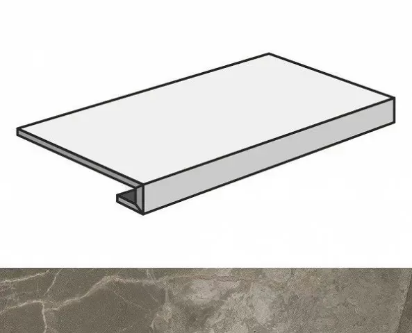 Ступень фронтальная Atlas Concorde Allure Grey Beauty 33x120 матовая - фото 1