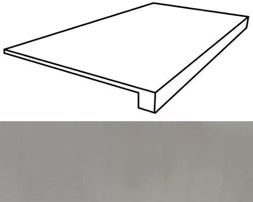 Ступень фронтальная Италон Surface Diamante 33x120 - фото 1