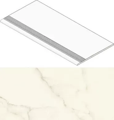 Ступень Atlas Concorde Italy Marvel Calacatta Apuano Gradino Matt AGHH 30x60 - фото 1